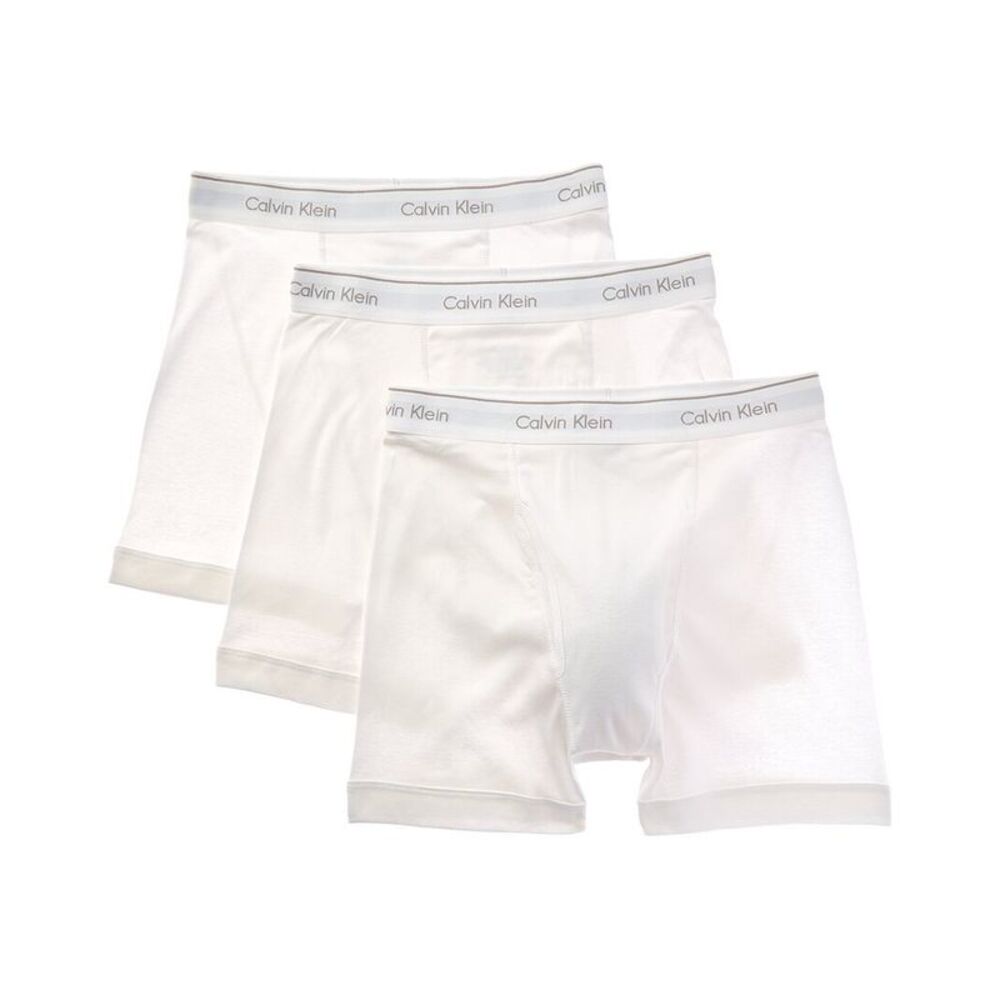 Calvin Klein Mens Boxer Brief 3-Pack, White